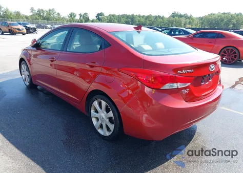 2011 Hyundai Elantra Limited (Ulsan Plant) from USA, damaged, VIN KMHDH4AE1BU131280
